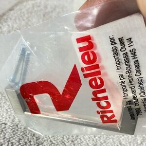 Richelieu 8/32 Brushed Nickel Cabinet Pull Handle x5 W Screws NEW